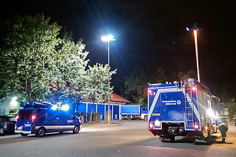 Beleuchten der Landefläche